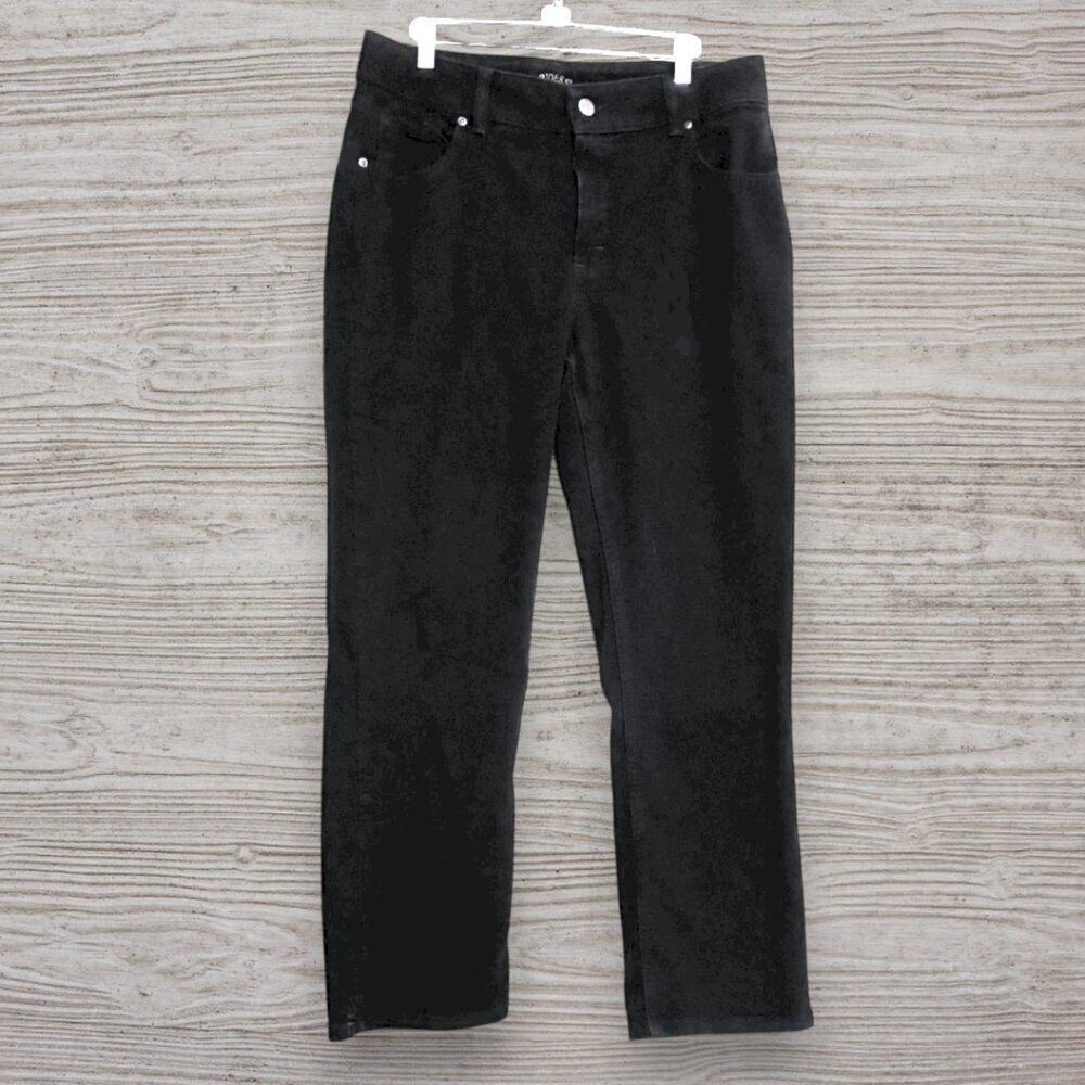 RIDERS by LEE Vintage Y2K Straight Leg High Rise Black Denim Jeans 14 14P